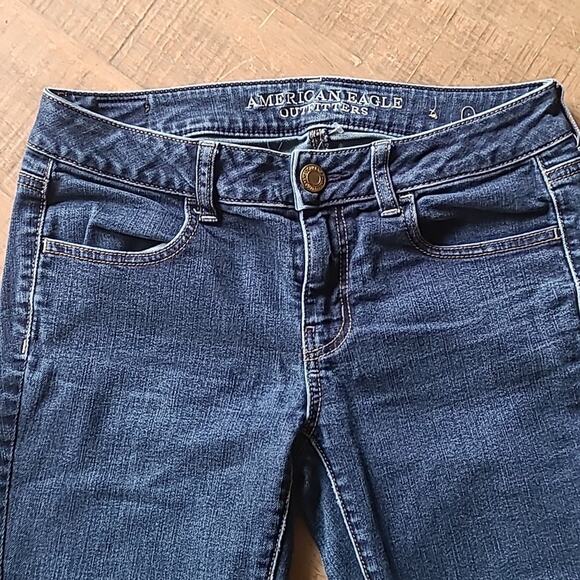 American‎ Eagle Jegging medium Wash Size 4 Super clean! - Picture 2 of 7